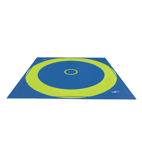 SCHOLATIC WRESTLING MAT WITH ROLL-UP TRACK BASE LAYER - 1000 x 1000 x 3,5 cm